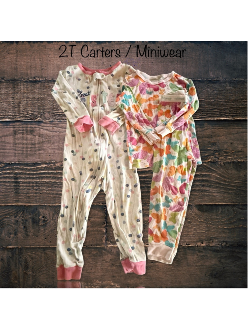 2T Carters/Miniwear Pajama Bundle